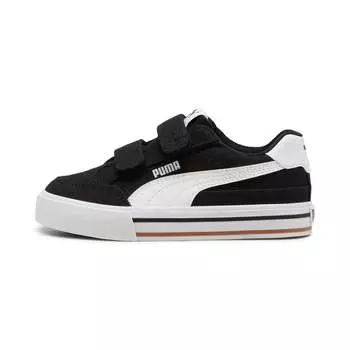 Кроссовки PUMA Little Kids Court Classic Vulc Formstrip, черный/белый