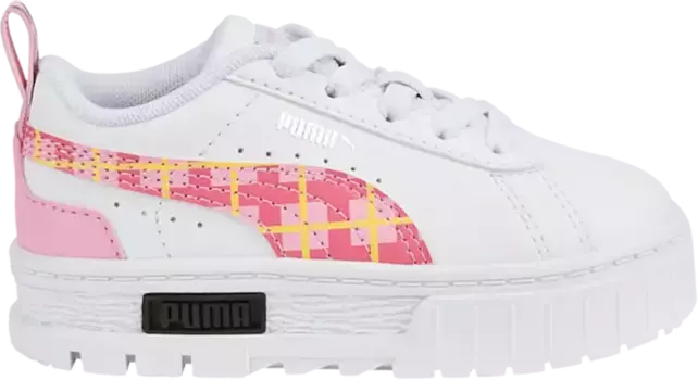 Кроссовки Puma Mayze 90s Prep AC Infant White Prism Pink, белый