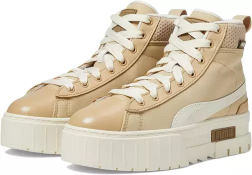 Кроссовки PUMA Mayze Mid, цвет Sand Dune/Alpine Snow/Chocolate Chip