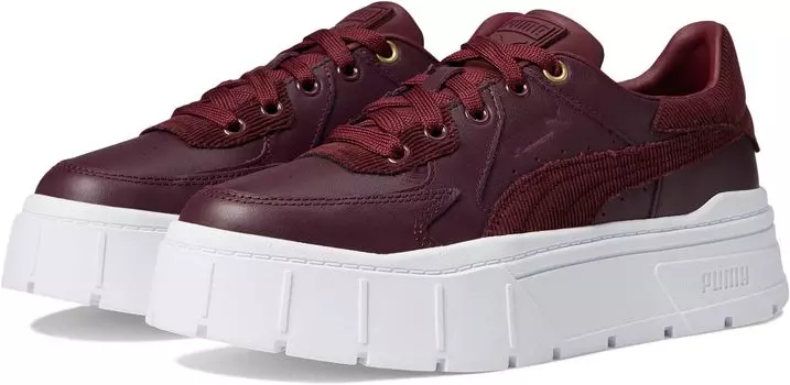 Кроссовки PUMA Mayze Sneakers, цвет Aubergine/Puma Team Gold
