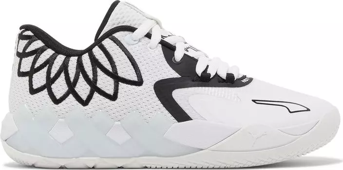 Кроссовки Puma MB.01 Lo Jr Team Colors - White Black, белый