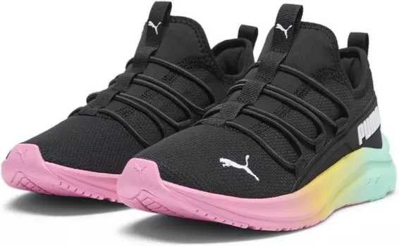 Кроссовки PUMA One4All Fade, цвет PUMA Black/Fast Pink/Mint