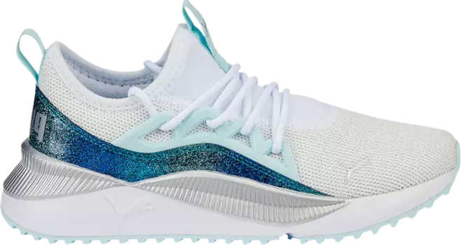 Кроссовки Puma Pacer Future Allure Jr Night Out - White Light Aqua, белый