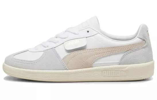 Кроссовки Puma Palermo Skateboarding Shoes Women's Low-top White/Gray, белый/серый