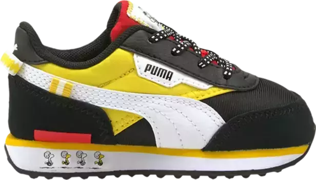Кроссовки Puma PEANUTS x Future Rider Infant Black Maize, черный