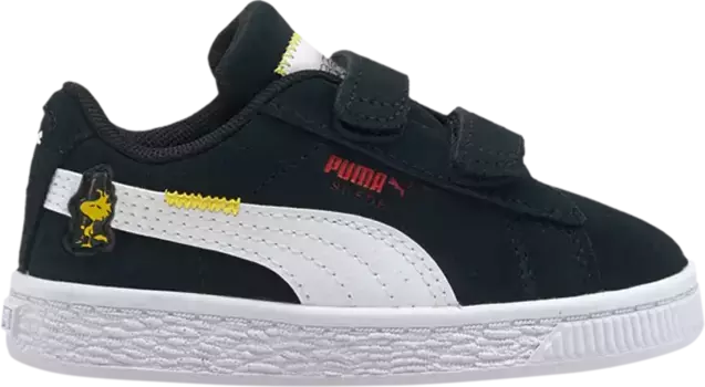 Кроссовки Puma PEANUTS x Suede Classic 21 Infant Snoopy, Woodstock and Charlie Brown, черный