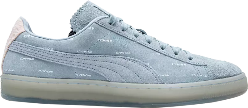 Кроссовки Puma Pink Dolphin x Suede v2 Ether, серый