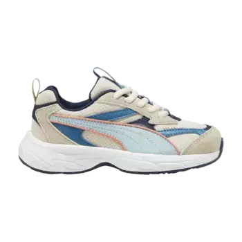 Кроссовки Puma Playmobil x Morphic Little Kid Alpine Snow Frosted Dew, кремовый
