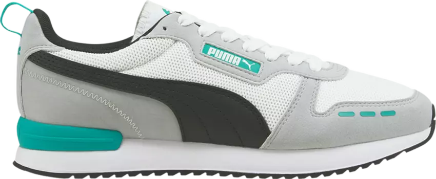 Кроссовки Puma R78 White Spectra Green, белый