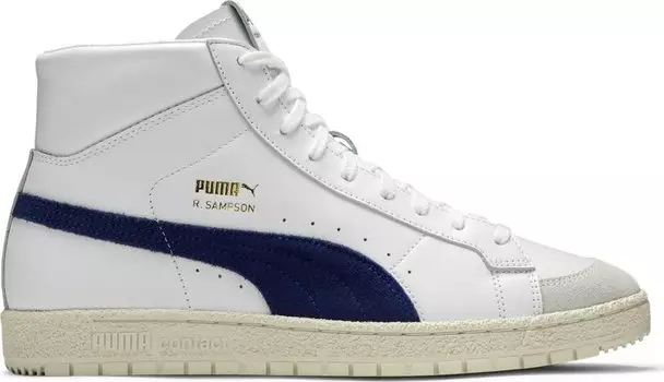 Кроссовки Puma Ralph Sampson 70 Mid OG White Elektro Blue, белый