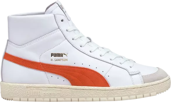 Кроссовки Puma Ralph Sampson 70 Mid OG White Tigerlily, белый