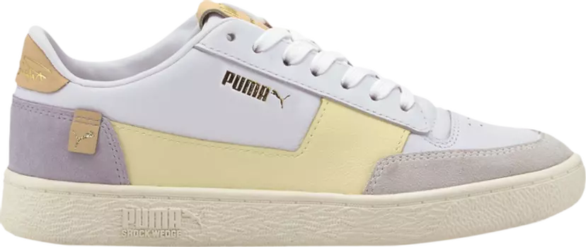 Кроссовки Puma Ralph Sampson MC White Pastel Yellow, белый