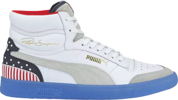 Кроссовки Puma Ralph Sampson Mid 4th of July, белый