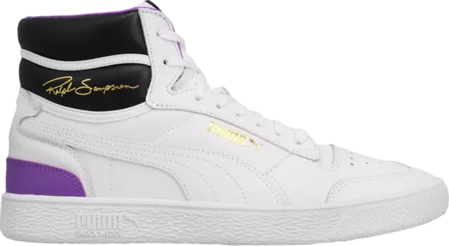 Кроссовки Puma Ralph Sampson Mid Purple Glimmer, белый