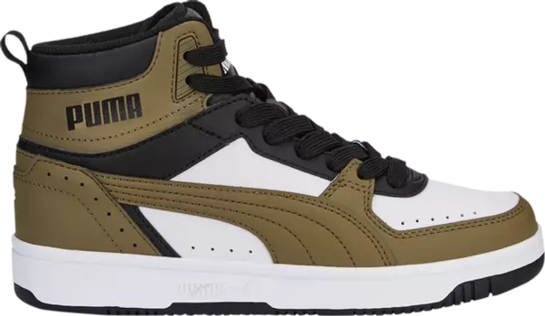 Кроссовки Puma Rebound Joy Big Kid Black Covert Green, черный