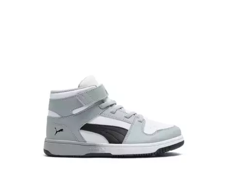 Кроссовки Puma Rebound Layup SL — детские, серые/белые
