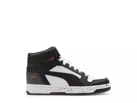 Кроссовки Puma Rebound Layup SL Full Throttle — детские, белые/серые