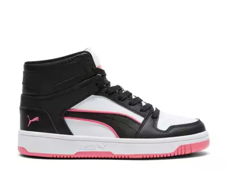 Кроссовки Puma Rebound Layup — женские, белые/черные/розовые