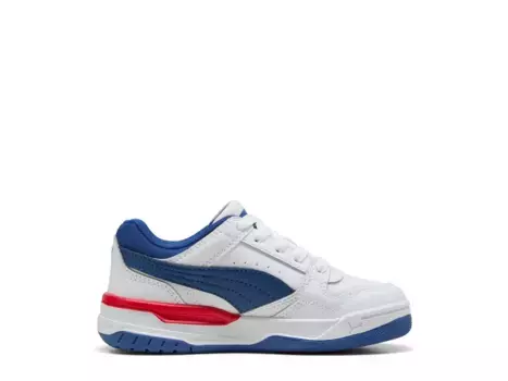 Кроссовки Puma Rebound Retro — детские, белые/синие/красные