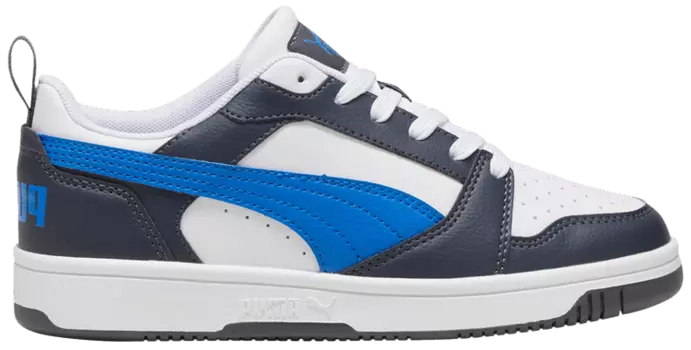 Кроссовки Puma Rebound V6 Low Big Kid 'Hyperlink Blue Galactic Grey', синий