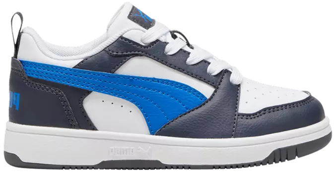 Кроссовки Puma Rebound V6 Low Little Kid 'Hyperlink Blue Galactic Grey', синий