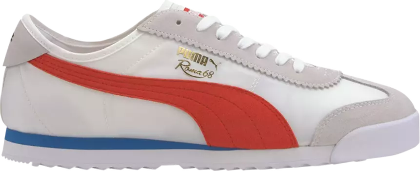 Кроссовки Puma Roma 68 Nylon High Risk Red, белый