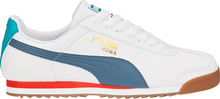 Кроссовки Puma Roma Basic Plus White Evening Sky, белый