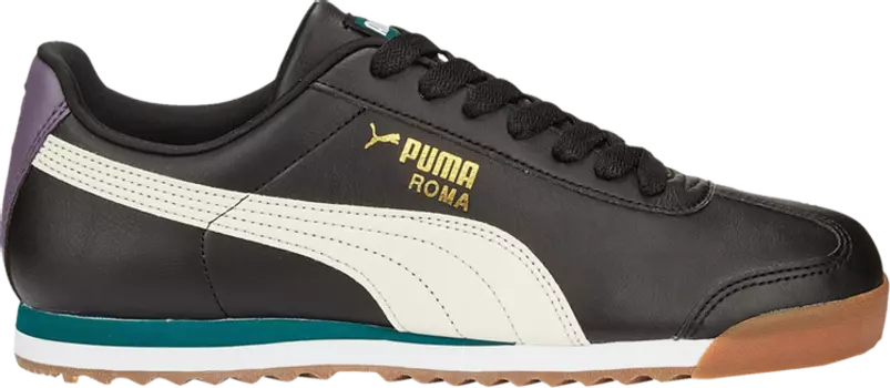 Кроссовки Puma Roma Basic Plus White Varsity Green, белый