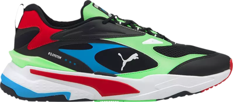 Кроссовки Puma RS-Fast Black Elektro Green, черный