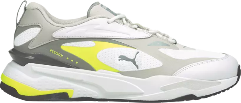 Кроссовки Puma RS-Fast Neon Nimbus Cloud Yellow Alert, белый