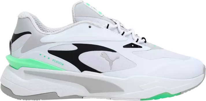 Кроссовки Puma RS-Fast Tech White Elektro Green, белый