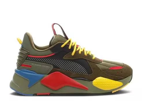 Кроссовки Puma RS-X JR 'DEEP LICHEN GREEN', зеленый