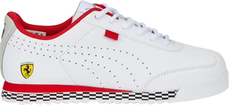 Кроссовки Puma Scuderia Ferrari x Roma Via Perf Jr White Red, белый