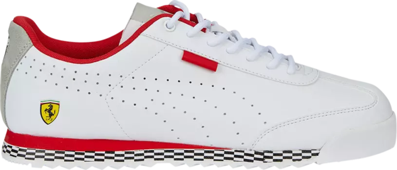 Кроссовки Puma Scuderia Ferrari x Roma Via White Red, белый