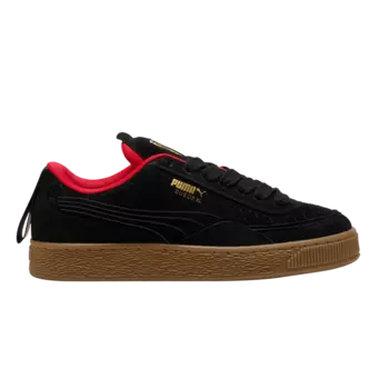 Кроссовки Puma Scuderia Ferrari x Suede XL 'Black Rosso Corsa', черный