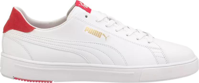 Кроссовки Puma Serve Pro Lite White High Risk Red, белый