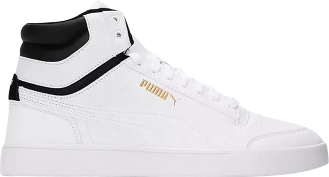 Кроссовки Puma Shuffle Mid WTR White Black Team Gold, белый