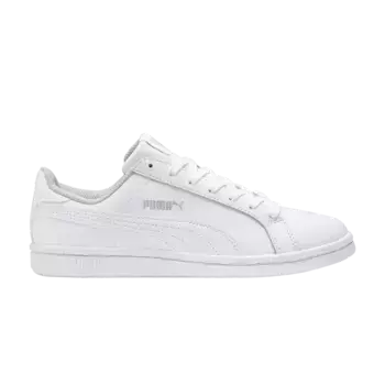 Кроссовки Puma Smash Fun Leather Jr Triple White, белый