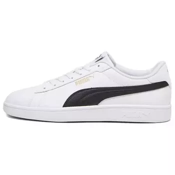 Кроссовки Puma Smash Skateboarding Shoes Unisex Low-top White/black, белый/черный