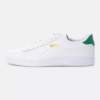 Кроссовки Puma Smash Unisex, puma white/puma white/amazon green/puma team gold