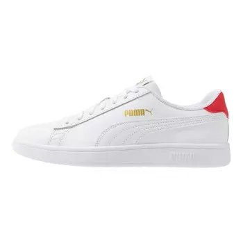 Кроссовки Puma Smash Unisex, white/high risk red/team gold