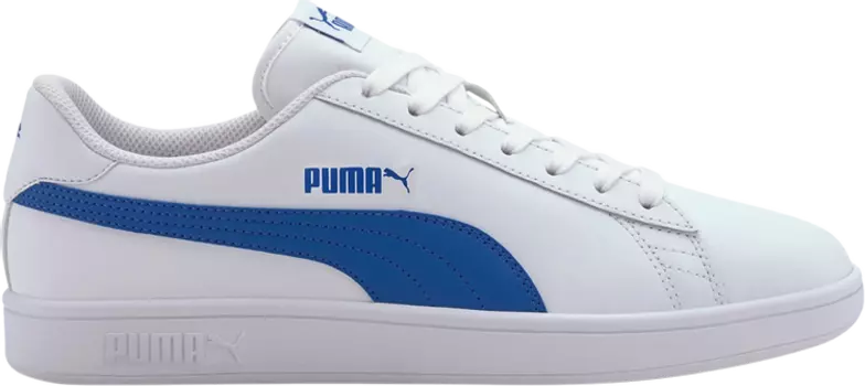 Кроссовки Puma Smash v2 Buck - White Lapis Blue, белый