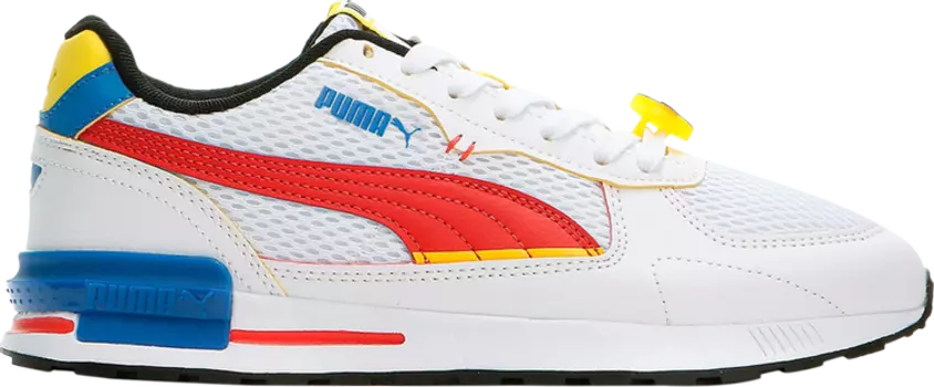 Кроссовки Puma SmileyWorld x Graviton Big Kid White High Risk Red, белый