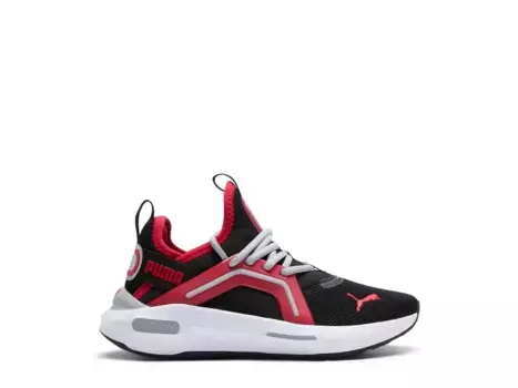 Кроссовки Puma SoftRide Enzo 5 — детские, черные/белые/красные