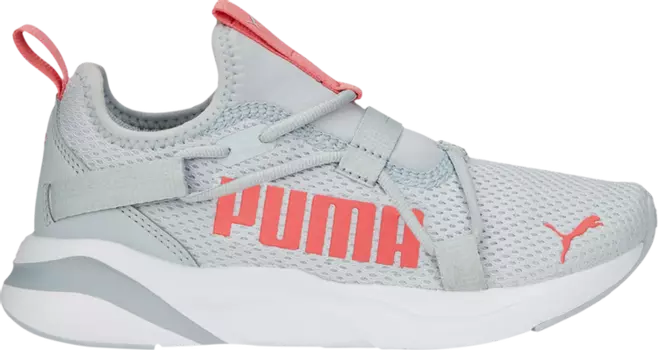 Кроссовки Puma SoftRide Rift Pop Big Kid Platinum Grey Loveable, серый