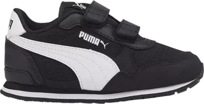 Кроссовки Puma ST Runner v3 Infant Black White, черный