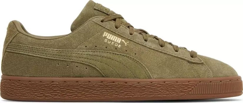 Кроссовки Puma Suede Burnt Olive Gum, зеленый