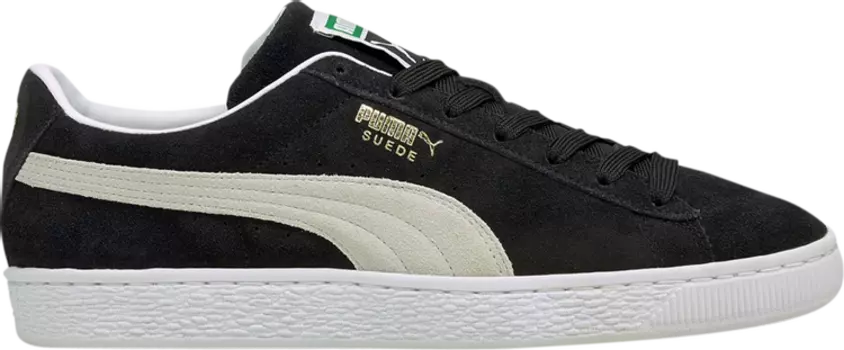 Кроссовки Puma Suede Classic 21 Black White, черный
