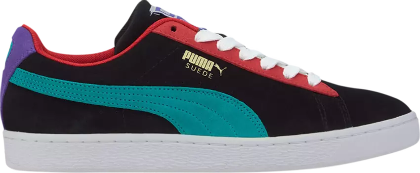 Кроссовки Puma Suede Classic Black Multi, черный