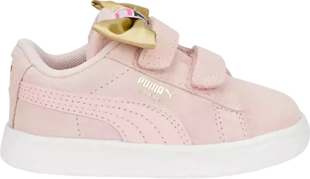 Кроссовки Puma Suede Classic Light Flex V Infant Bow - Almond Blossom, розовый